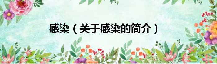 感染（关于感染的简介）