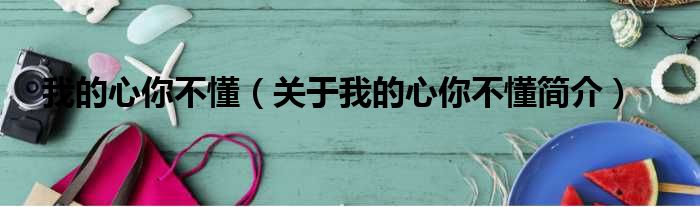 我的心你不懂（关于我的心你不懂简介