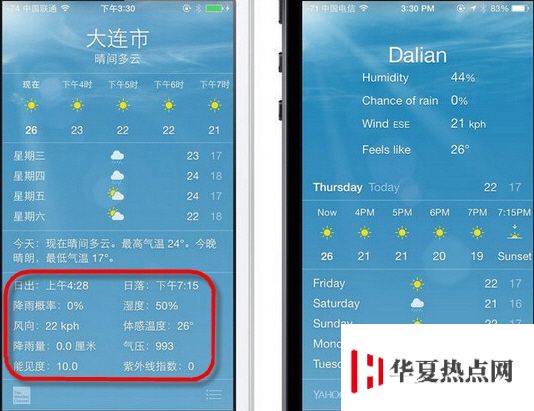 iOS8全新功能：更贴心的天气APP