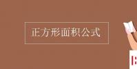 教育资讯:正方形面积公式