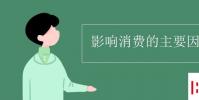 教育资讯:影响消费的主要因素