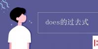 教育资讯:does的过去式