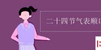 教育资讯:二十四节气表顺口溜