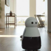 库里机器人在鸣叫和哔哔声中使用陪伴语言