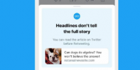 iOS上的Twitter现在会提示用户阅读文章然后再分享