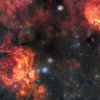 来自ESO的VLT测量望远镜的壮观照片展示了猫爪和龙虾星云
