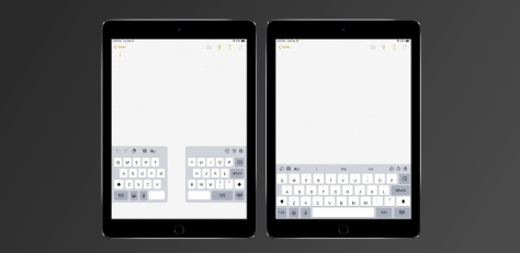 2018年iPad专业版便携式 适用于分体式键盘和浮动iPhone键盘
