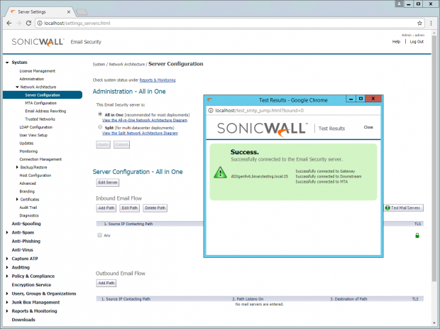 SonicWall Email Security 9.0审核