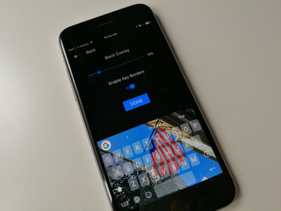 Google使用深色主题自定义背景选项更新其Gboard iOS键盘应用