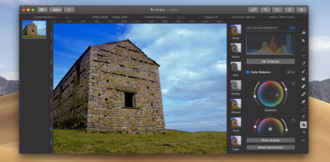 Pixelmator Pro增加了重新设计的色彩平衡工具 新的调整大小模式等等