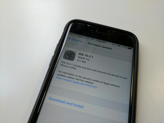 Apple开始推出带有安全修复程序的iOS 10.2.1