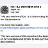 苹果向参与测试iOS系统的用户推送了iOS13.5 beta 3版本