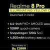 realme 8 Pro黄色变色版已经在推出