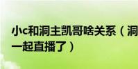 小c和洞主凯哥啥关系(洞主与凯哥为什么不一起直播了)