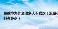 蔡徐坤为什么很多人不喜欢(流量小鲜肉蔡徐坤出道至今黑料有多少)