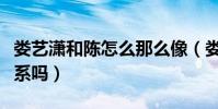 娄艺潇和陈怎么那么像(娄艺潇和陈是亲戚关系吗)