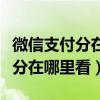 微信支付分在哪里看每月加多少分（微信支付分在哪里看）