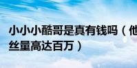 小小小酷哥是真有钱吗(他直播一天的观看粉丝量高达百万)