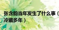 张含韵当年发生了什么事(为什么张含韵会被冷藏多年)