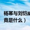 杨幂与刘恺威的作品有哪些（两人离婚原因究竟是什么）