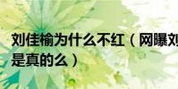 刘佳榆为什么不红(网曝刘佳榆出道经历坎坷是真的么)