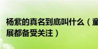 杨紫的真名到底叫什么(童星出道的她一路发展都备受关注)