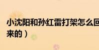 小沈阳和孙红雷打架怎么回事(哥俩不是装出来的)