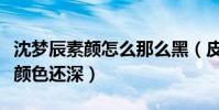 沈梦辰素颜怎么那么黑(皮肤比自己养的旺财颜色还深)