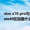 vivo x70 pro与华为p50哪个更好（vivox70pro 和华为mate40区别是什么）