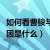 如何看曹骏与蓝盈莹的恋情（两个人分手的原因是什么）
