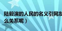 陆毅演的人民的名义引网友争议(他到底有什么关系呢)