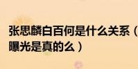 张思麟白百何是什么关系(白百何张思麟恋情曝光是真的么)