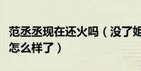 范丞丞现在还火吗(没了姐姐的助力他的人气怎么样了)