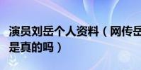 演员刘岳个人资料(网传岳飞已经结婚的消息是真的吗)
