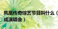 凤凰传奇综艺节目叫什么(改变神曲让舞台变成演唱会)