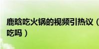 鹿晗吃火锅的视频引热议(吃火锅涮葡萄真的吃吗)