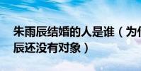 朱雨辰结婚的人是谁(为什么40多岁的朱雨辰还没有对象)