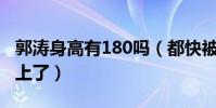 郭涛身高有180吗(都快被半大的儿子石头赶上了)