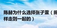 陈赫为什么选择张子萱(揭秘陈赫张子萱是怎样走到一起的)