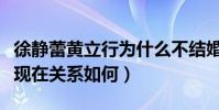 徐静蕾黄立行为什么不结婚(徐静蕾和黄立行现在关系如何)