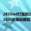 2835led灯板的2835含义是什么（p2835故障码怎么解决 P2835故障码解释及消除方法）