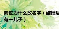 向佐为什么改名字(结婚后的他被曝与前女友有一儿子)