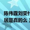 陈伟霆刘雯什么关系（知情人爆料二人已经同居是真的么）