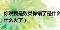 你说我是败类你错了是什么电影(一句台词凭什么火了)