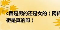 c菌是男的还是女的(网传c菌和莫璃双双出柜是真的吗)