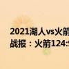 2021湖人vs火箭今日回放（2021-2022NBA常规赛10.23战报：火箭124:91大胜雷霆）