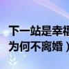 下一站是幸福凡凡出轨了吗（丈夫出轨杨小雨为何不离婚）