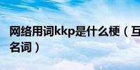 网络用词kkp是什么梗(互联网时代诞生的新名词)