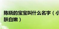 陈晓的宝宝叫什么名字(小星星跟妈妈一样肌肤白嫩)
