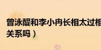 曾泳醍和李小冉长相太过相似(两个人是亲戚关系吗)
